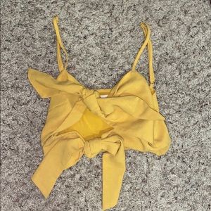 Yellow Crop top